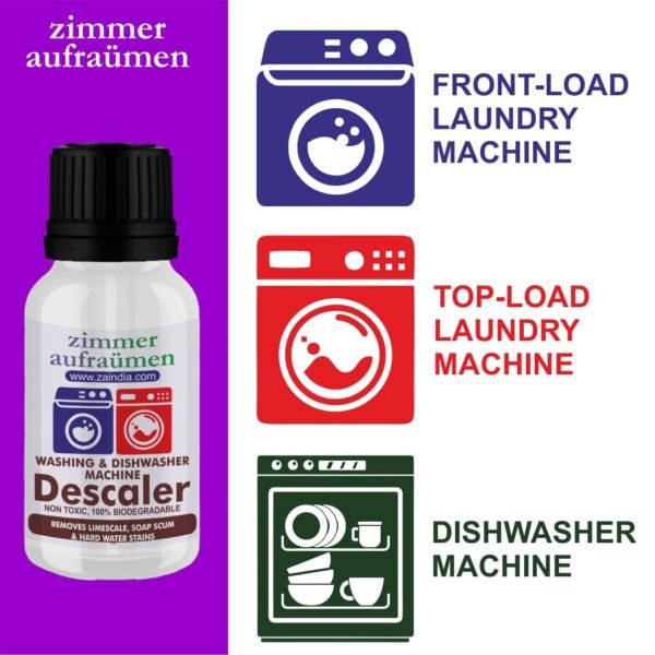 descaler for all type of machines, dishwashers, washing machine front load, washing machine top load