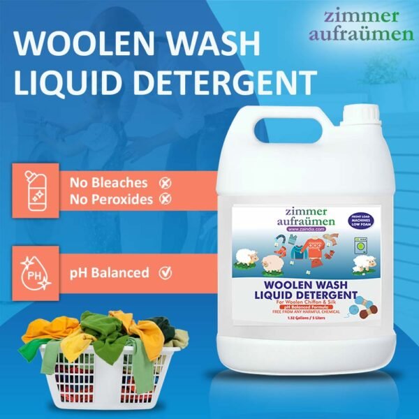 Woolen Chiffon Silk Liquid Detergent 5L For Front Load Machine 2