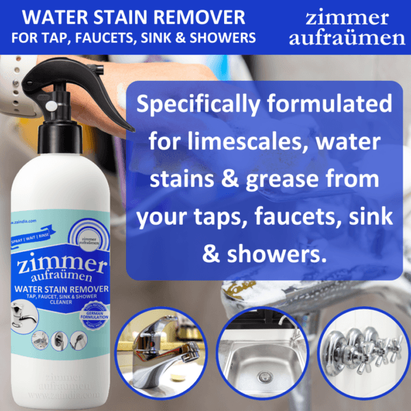 TAP CLEANER, WATER STAIN REMOVER, TAP SHINER, LIMESCALE REMOVER, FAUCET CLEANER, SINK CLEANER, NATURAL CLEANING PRODUCT, ACID FREE TAP CLEANER, TAP CLEANER FOR HOME, TAP & SHOWER CLEANER, HARD WATER STAIN REMOVER, WHITE WATER STAIN REMOVER, STEEL TAP CLEANER,