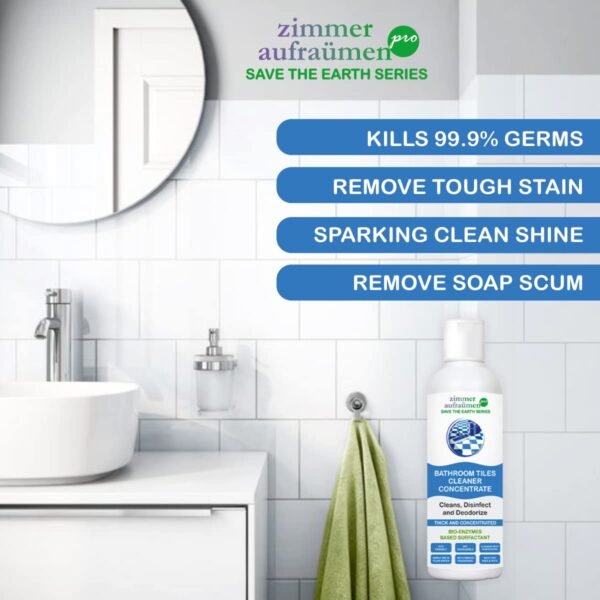 Zimmer Aufraumen Pro Bathroom Tiles Cleaner Concentrate 450ml Bio Enzymes Based Surfactant