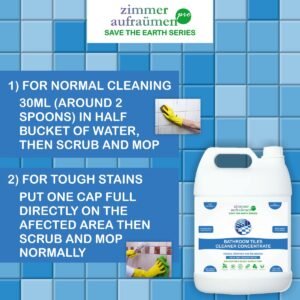 Zimmer Aufraumen Pro Bathroom Tiles Cleaner Concentrate 5Lit. Bio Enzymes Based Surfactant