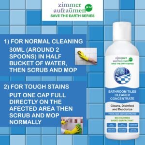 Zimmer Aufraumen Pro Bathroom Tiles Cleaner Concentrate 450ml Bio Enzymes Based Surfactant