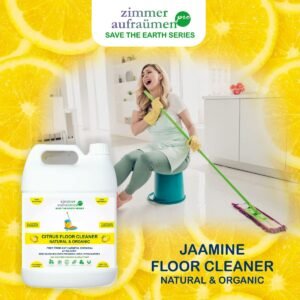 Zimmer Aufraumen Pro Floor Cleaner Natural & Organic Bio Enzymes Based Surfactant (Lemon, 5L)