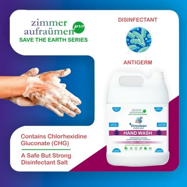 Zimmer Aufraumen Pro Hand Wash Lavender 5Lit. Bio Enzymes Based Surfactant