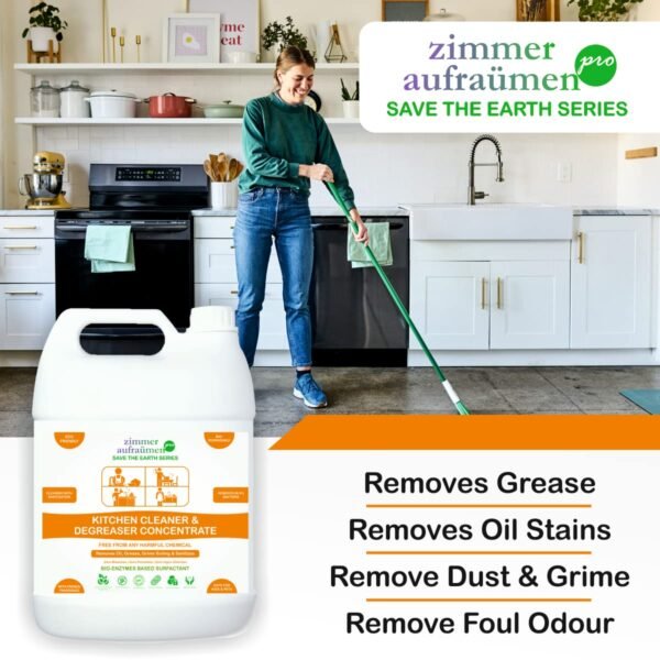 Zimmer Aufraumen Pro Kitchen Cleaner & Degreaser Concentrate 5Lit. Free From any Harmful Chemical