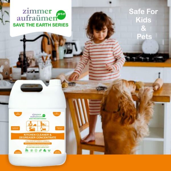 Zimmer Aufraumen Pro Kitchen Cleaner & Degreaser Concentrate 5Lit. Free From any Harmful Chemical