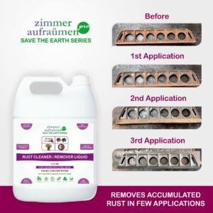 Zimmer Aufraumen Pro Rust Cleaner/Remover Liquid 5Lit. With Bio Enzymes