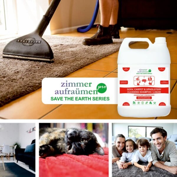 Zimmer Aufraumen Pro Sofa, Carpet & Upholstery Cleaning Shampoo / Liquid 5Lit.