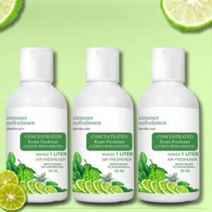 Room Air Freshener Concentrate (3X50 ml)-Makes 3L Liquid (Lemon Bergamot)