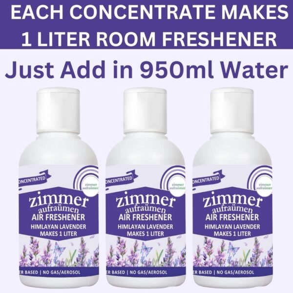 Natural Air Freshener Concentrate (3X50 ml)-Makes 3L (French Lavender) - Image 5