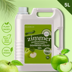 Dishwash Liquid Gel- Green Apple Fragrance- 5L (With Power of Neem )