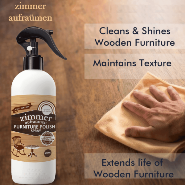 Furniture Shiner Polish & Maintainer Spray-500 ml | Long-lasting Shine - Image 3