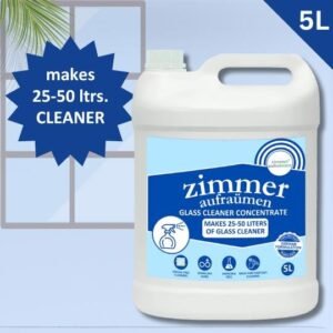 Glass Cleaner Solution Concentrated Formula- 5L (Makes 25-50 Litres)