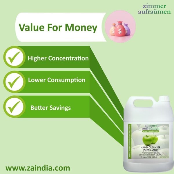 Hand Wash with CHG Disinfectant-5L (Green Apple) | 99.9% Germ-Killing - Image 3