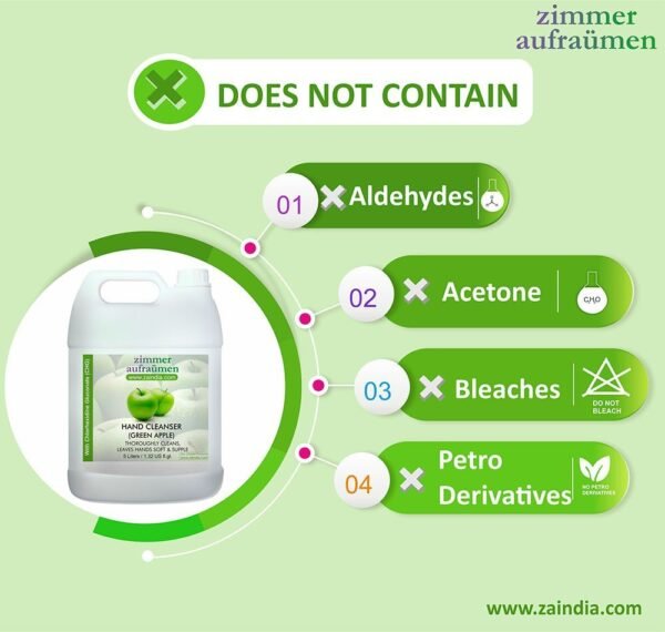 Hand Wash with CHG Disinfectant-5L (Green Apple) | 99.9% Germ-Killing - Image 5