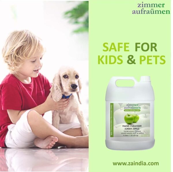 Hand Wash with CHG Disinfectant-5L (Green Apple) | 99.9% Germ-Killing - Image 8