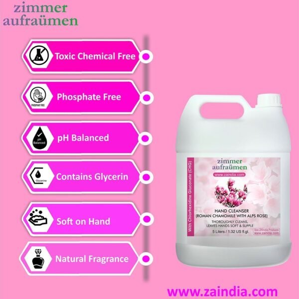 Hand Wash with CHG Disinfectant-5L (Alps Rose) | 99.9% Germ-Killing - Image 2