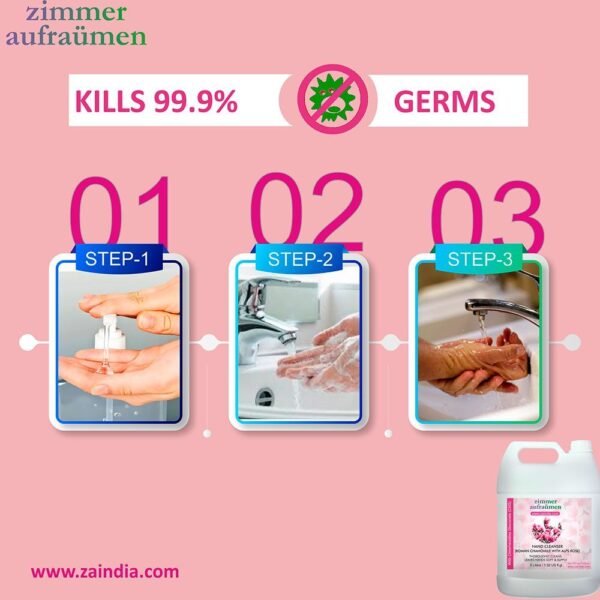 Hand Wash with CHG Disinfectant-5L (Alps Rose) | 99.9% Germ-Killing - Image 4