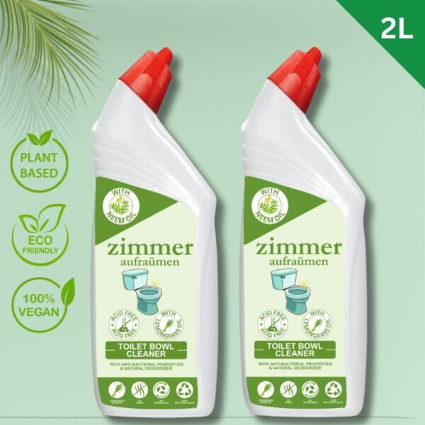 Zimmer Aufraumen Non-Acidic Toilet Bowl Cleaner (1L X 2)