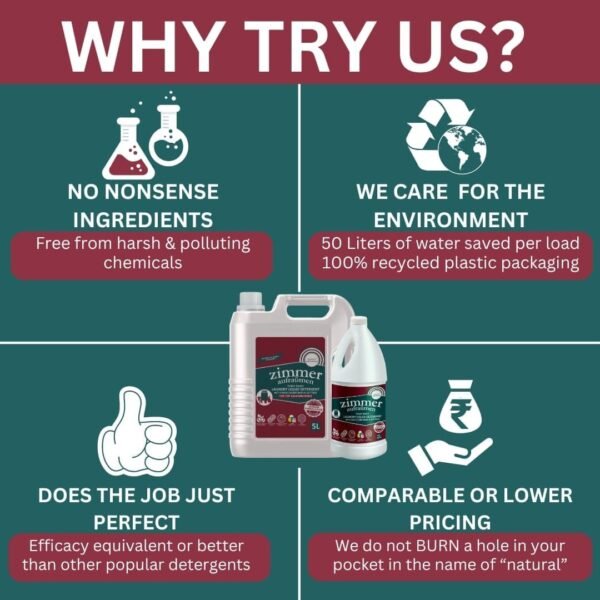 Plant-based Top Load Machine Liquid Detergent-5L | with BioEnzymes - Image 2