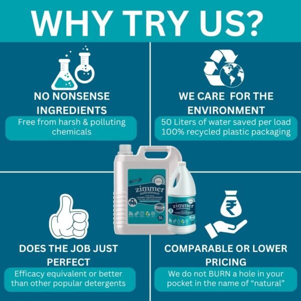 Plant-based Front Load Machine Liquid Detergent-5L | with BioEnzymes - Image 3