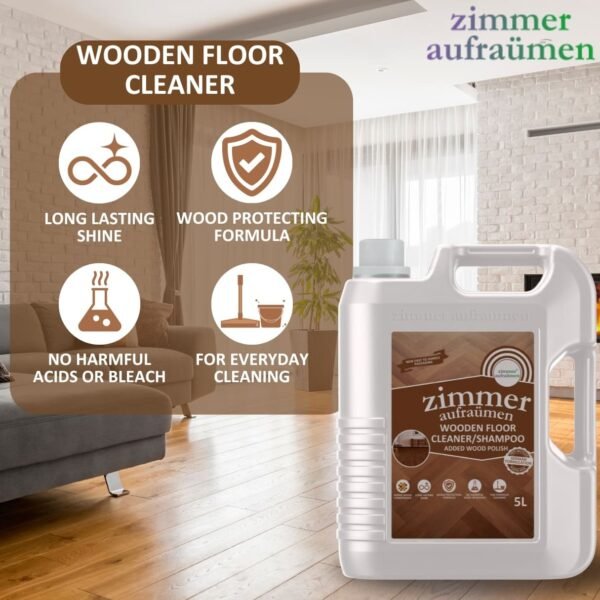 Wooden / Wood Floor Cleaner Concentrate (5L) - Image 4
